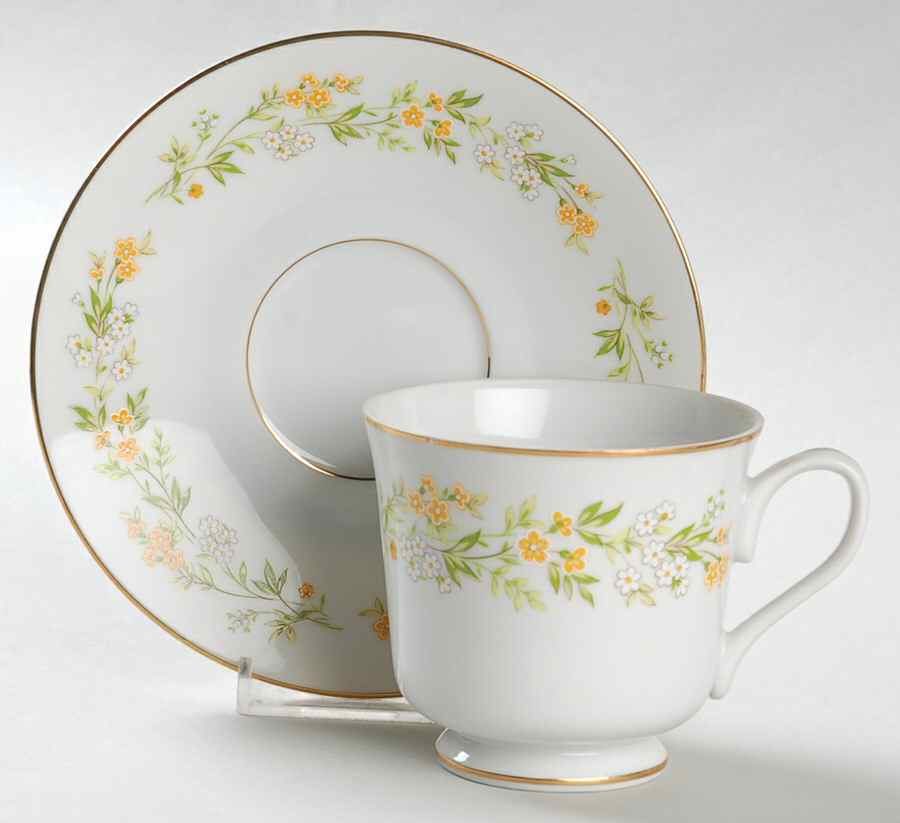 Contessa Footed Cup & Saucer Set by Four Crown-1