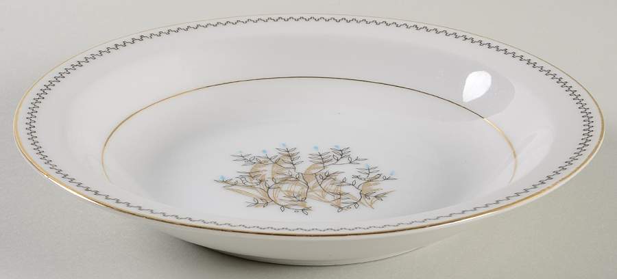 Late In Autumn Rim Soup Bowl by Fine China of Japan-1