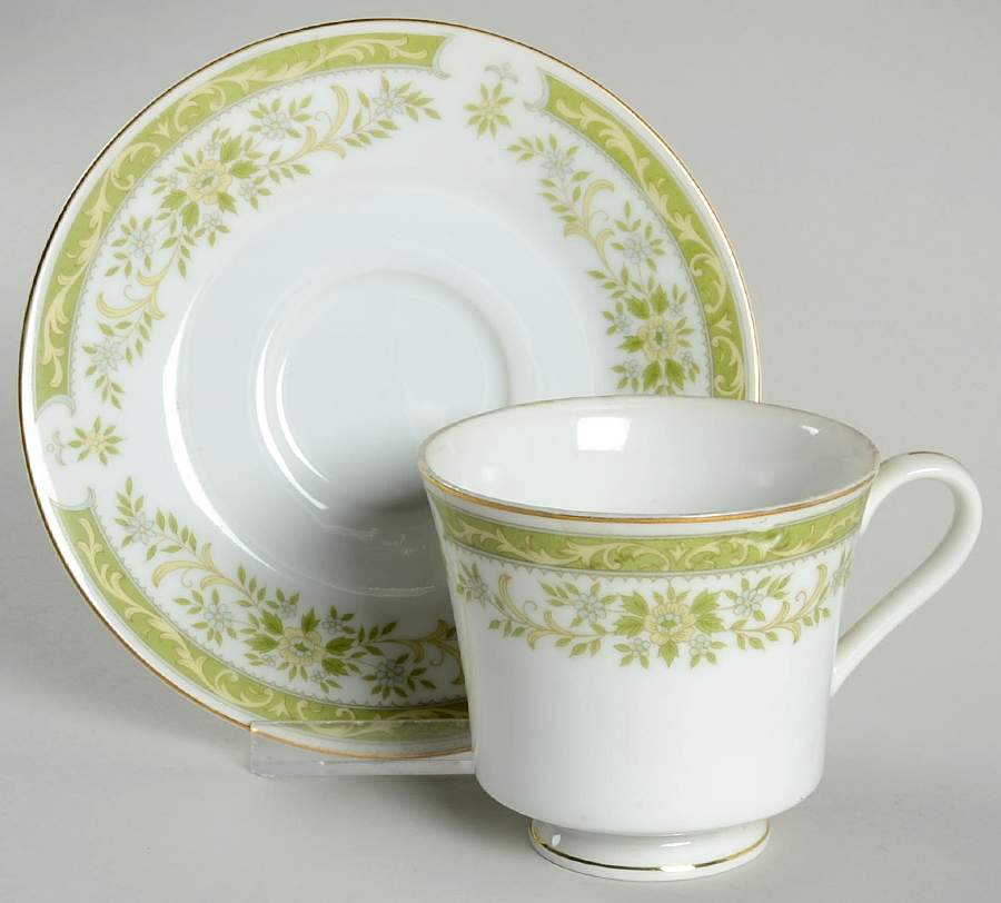 Noblesse Footed Cup & Saucer Set by Fine China of Japan-1