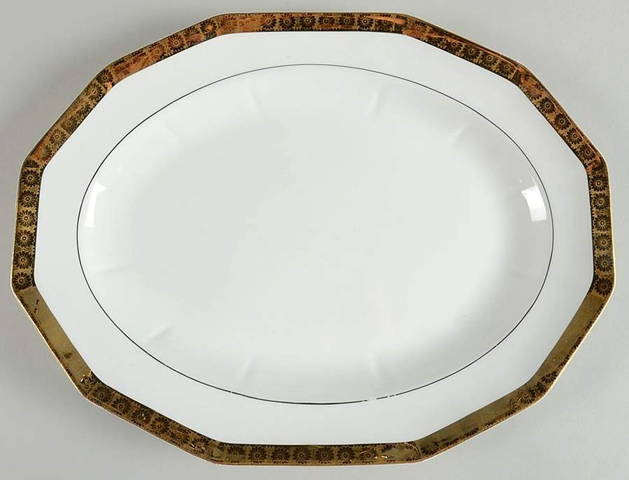 FC32 14" Oval Serving Platter by FC Co - French China-1