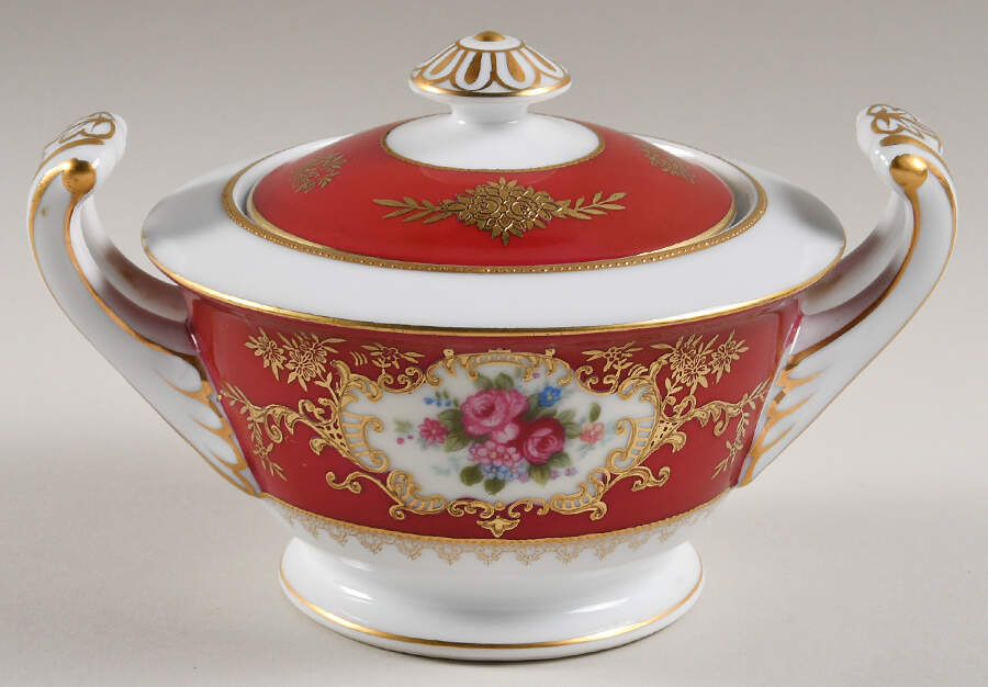FUK15 Sugar Bowl & Lid by Fukagawa-1