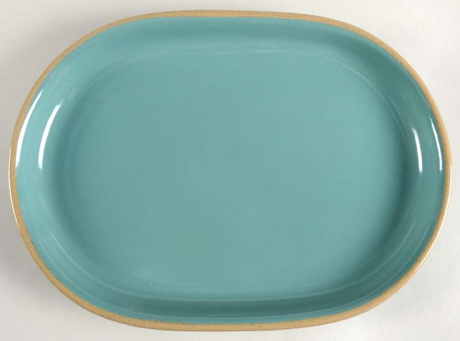 Ventura Teal 14" Oval Serving Platter by Franciscan-1