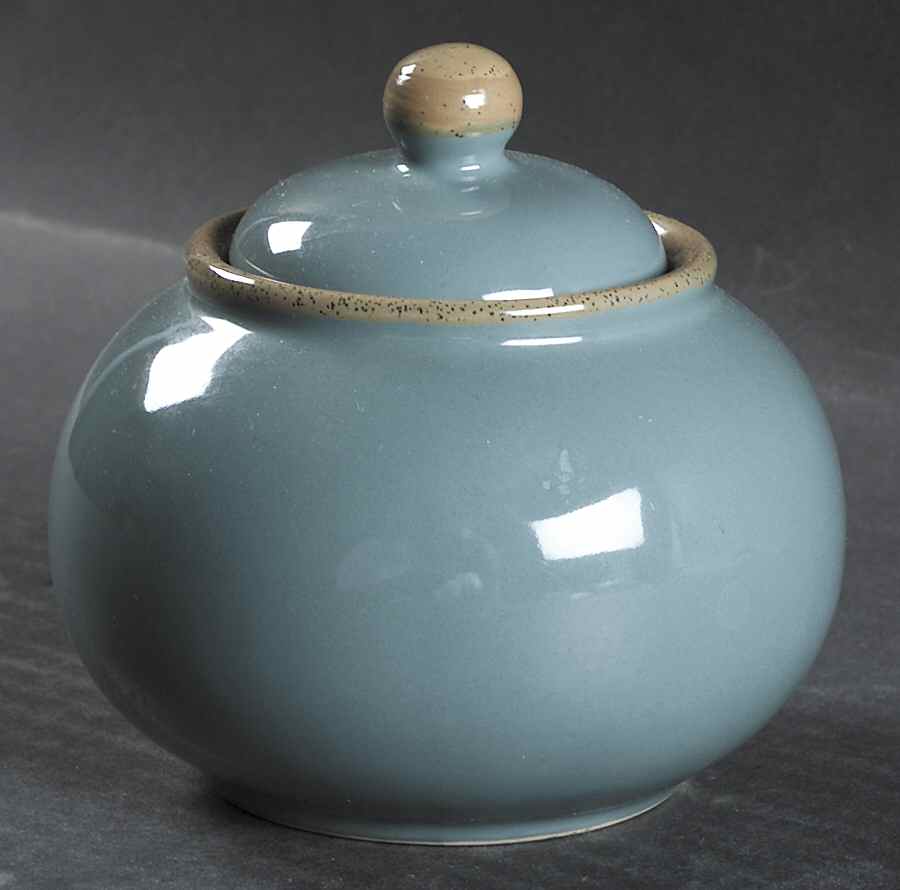 Ventura Teal Sugar Bowl & Lid by Franciscan-1
