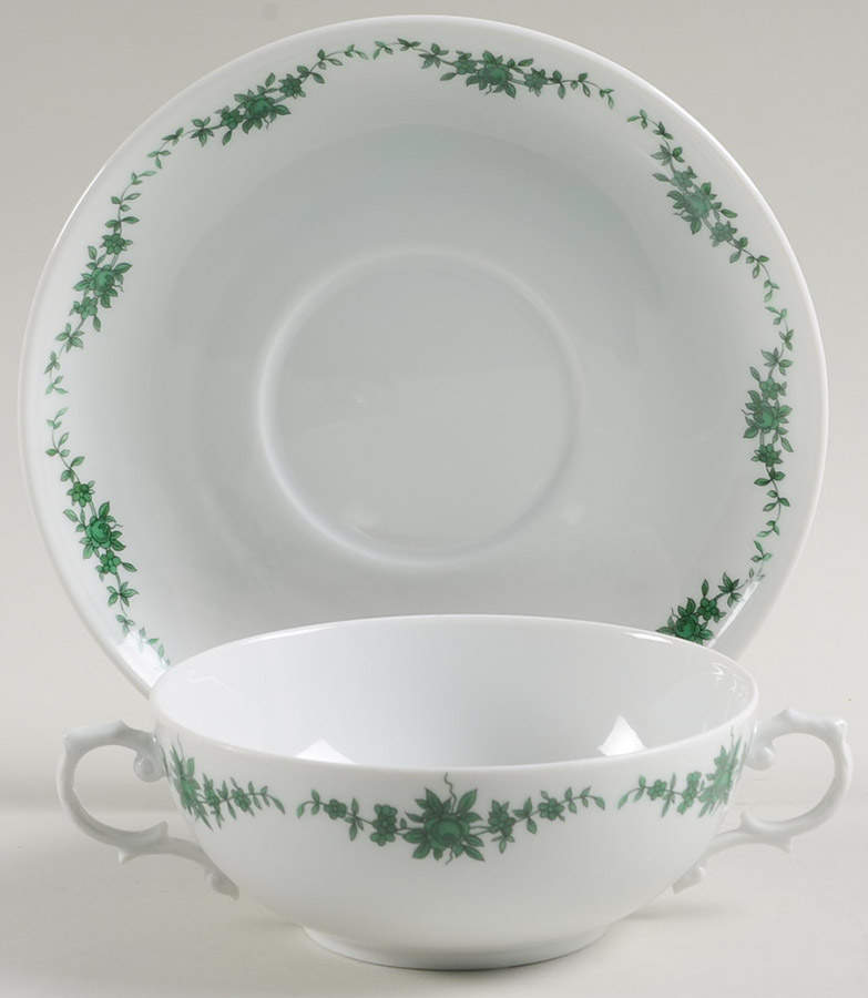 02762 Cream Soup Bowl & Saucer Set by Furstenberg-1