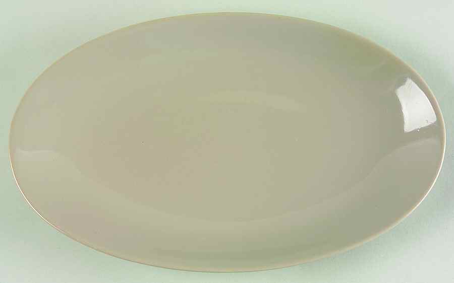 Total Color Spectrum Greige-Beige (Gray, Round) Relish/Gravy Underplate by Fitz and Floyd-1