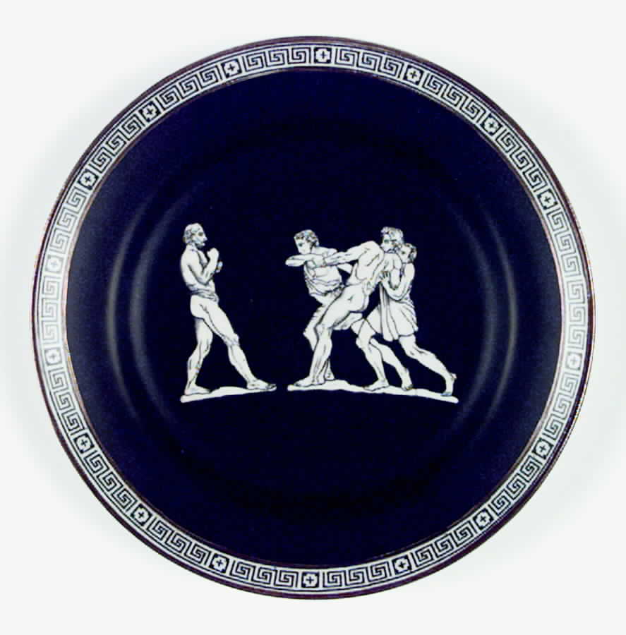 Old Greek Salad Plate by F & R Pratt-1