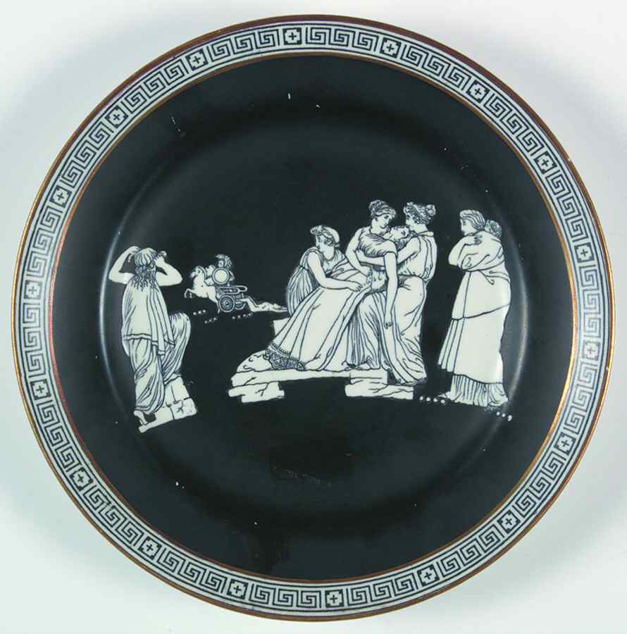 Old Greek Salad Plate by F & R Pratt-1