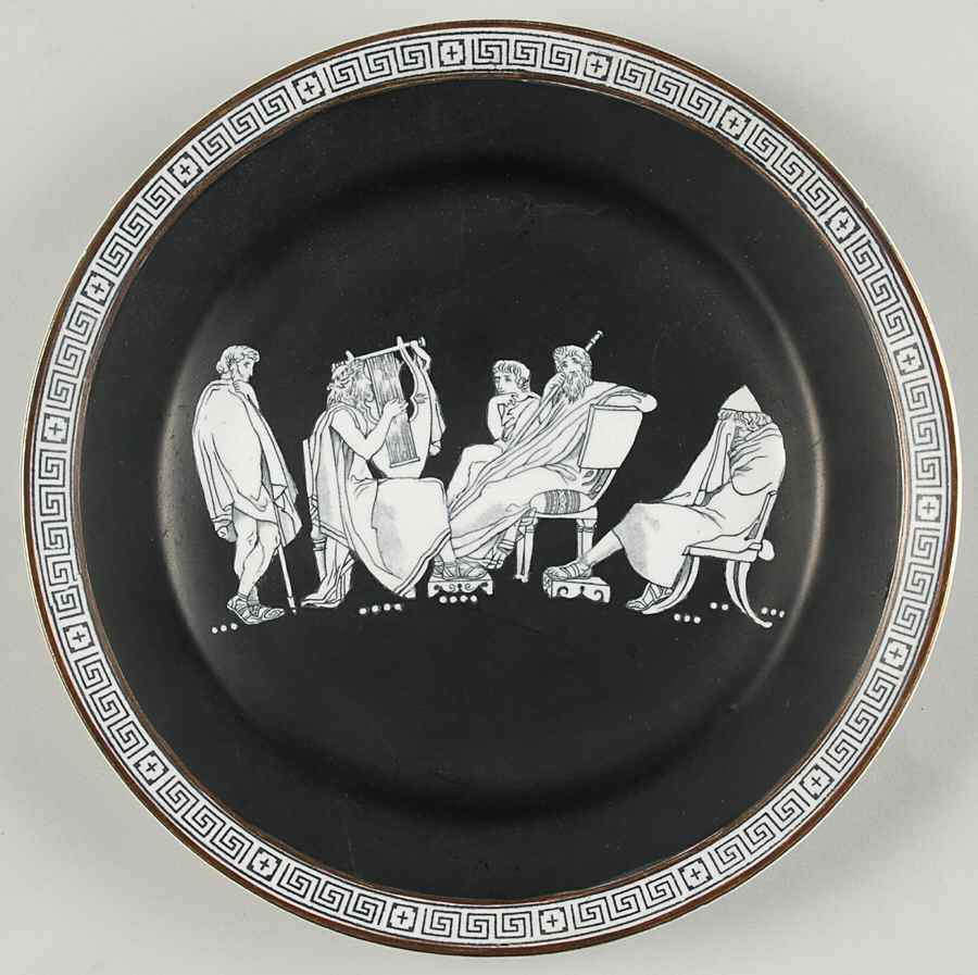 Old Greek Salad Plate by F & R Pratt-1