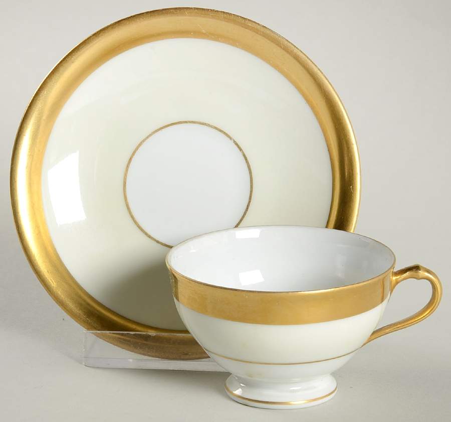 FUR29 Footed Demitasse Cup & Saucer Set by Furstenberg-1
