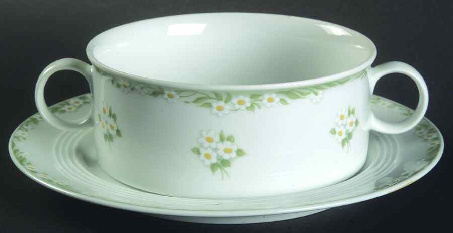 FID1 Flat Cream Soup Bowl & Saucer Set by Friesland-1