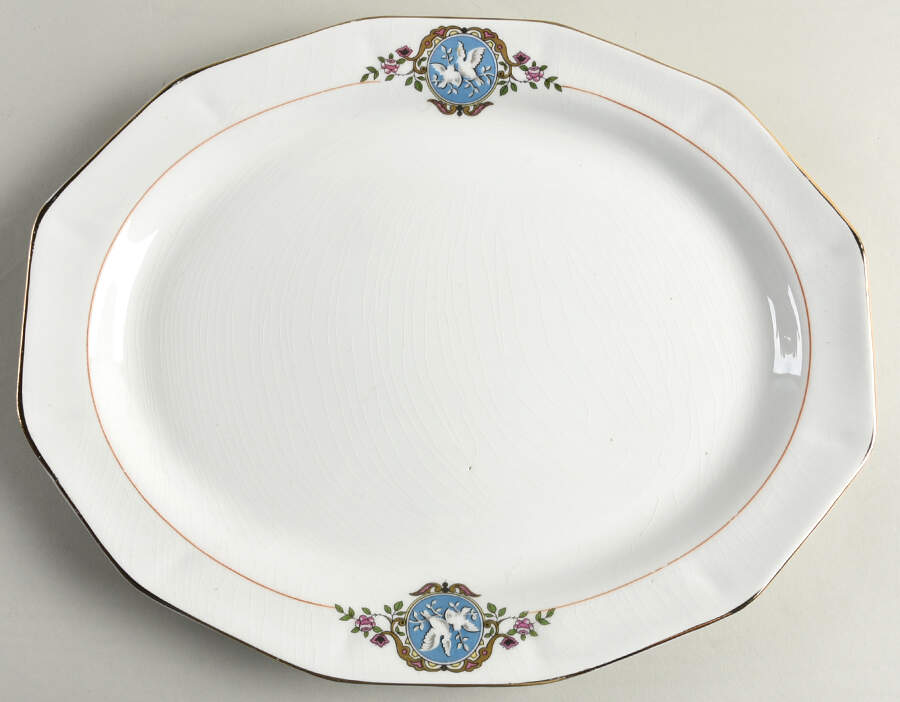 FC7 13" Oval Serving Platter by FC Co - French China-1