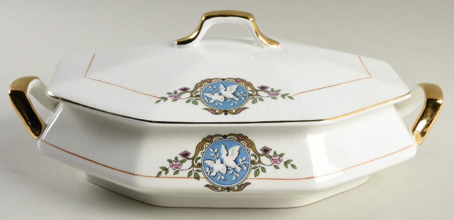 FC7 Oval Covered Vegetable by FC Co - French China-1