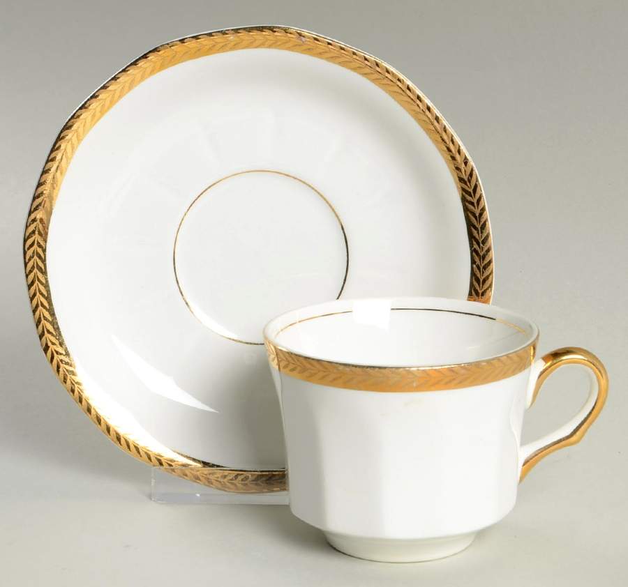 FC31 Footed Cup & Saucer Set by FC Co - French China-1