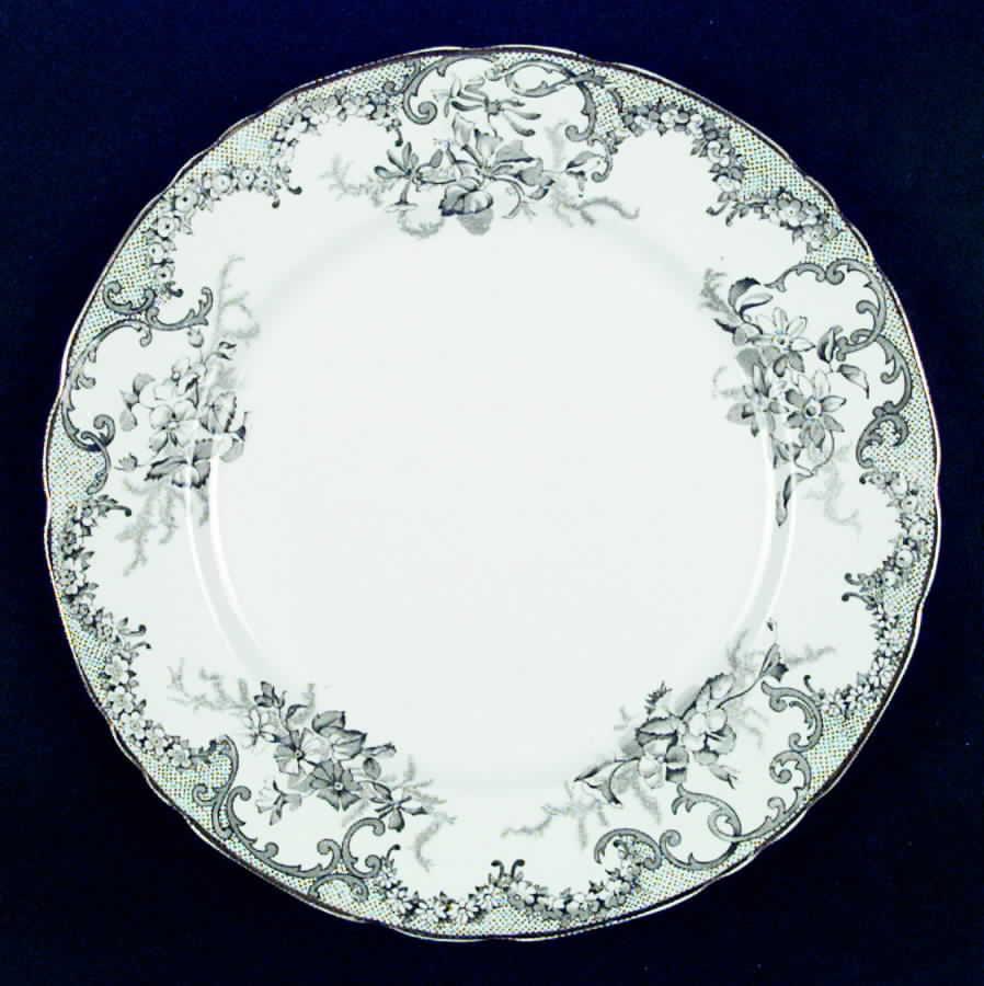 Versailles Green (Gold Trim) Dinner Plate by Furnivals-1
