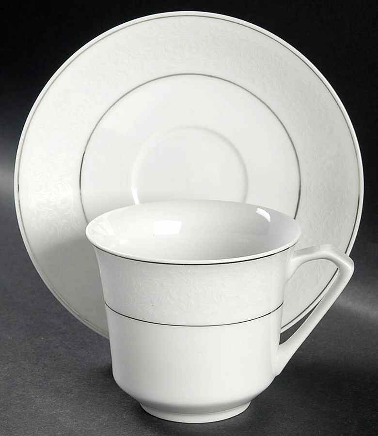 FCC123 Flat Cup & Saucer Set by Fine China of China-1