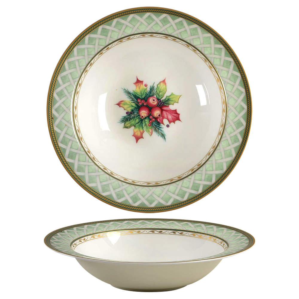 Winter Holiday Soup/Cereal Bowl by Fitz and Floyd-1