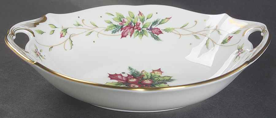 Winter Holiday Medium Candy Dish by Fitz and Floyd-1