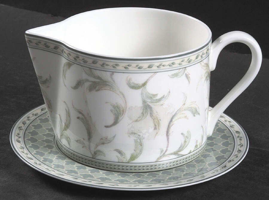 Monterey Open Sauce Boat & Underplate by Fitz and Floyd-1