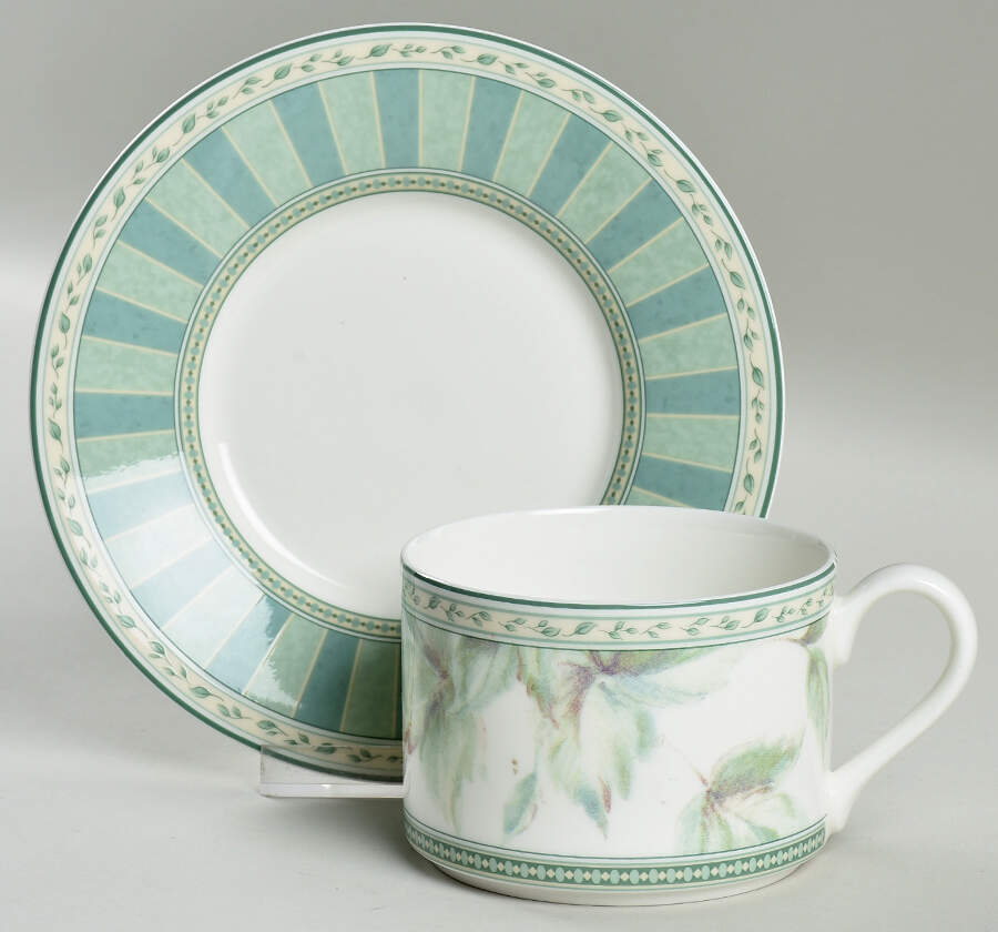 Monterey Flat Cup & Saucer Set by Fitz and Floyd-1