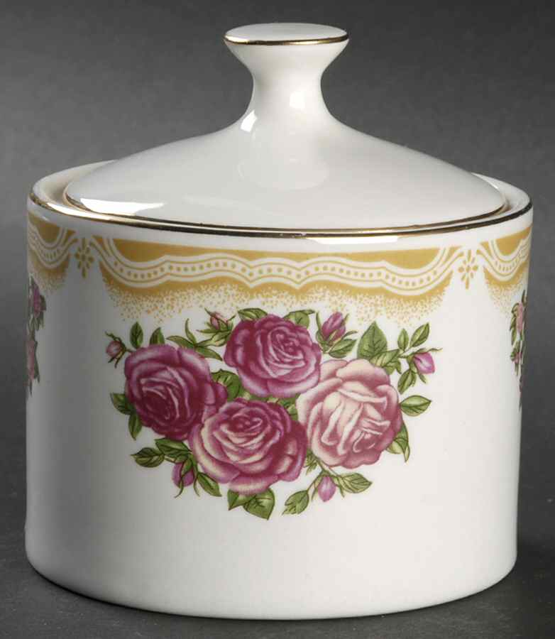 Sydney Roses Sugar Bowl & Lid by Farberware-1