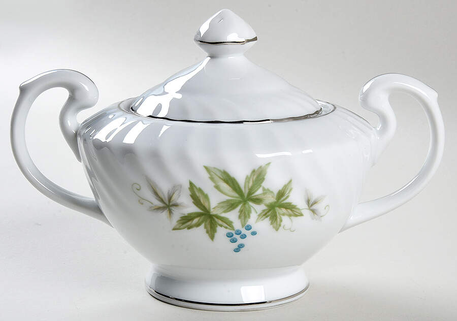Garland Sugar Bowl & Lid by Fine China of Japan-1