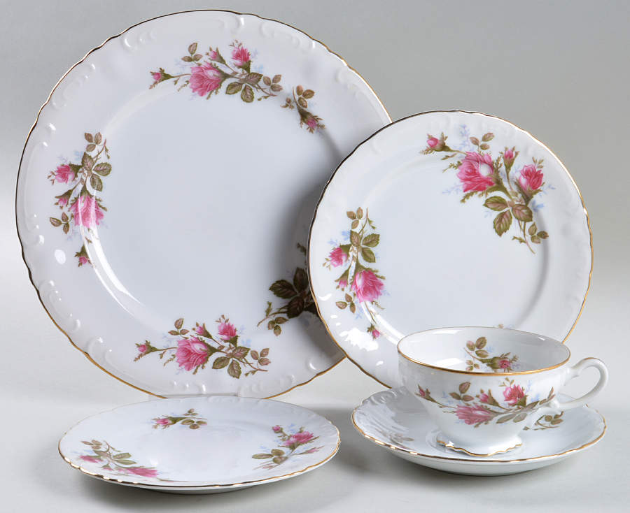 Royal Rose 5 Piece Place Setting by Fine China of Japan-1
