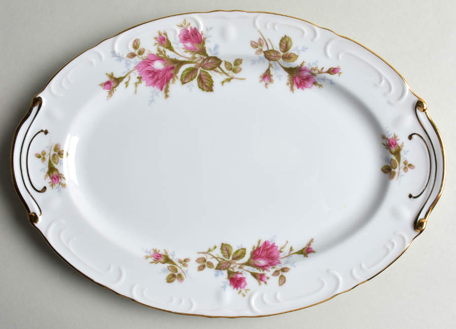 Royal Rose 12" Oval Serving Platter by Fine China of Japan-1