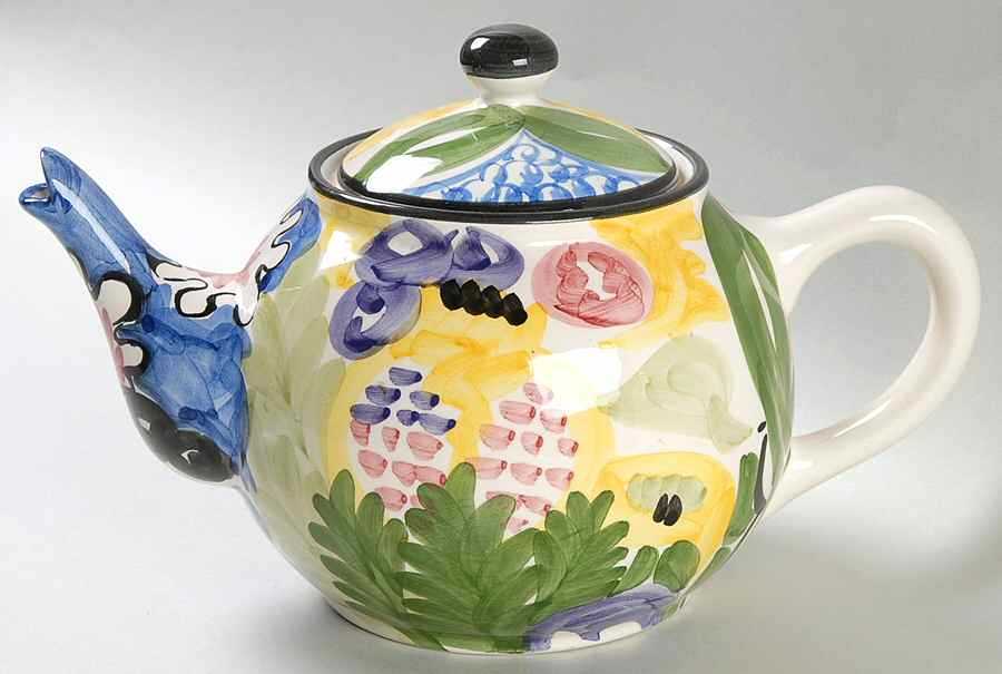 Martinique Teapot & Lid by Favanol (Portugal)-1