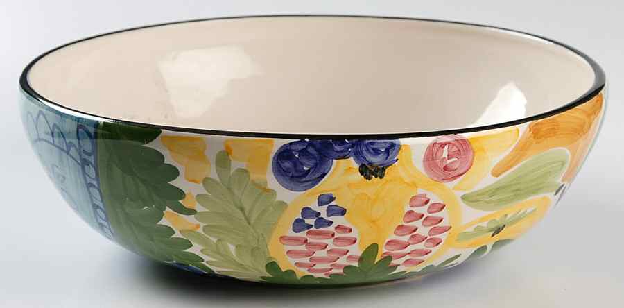 Martinique 10" Round Vegetable Bowl by Favanol (Portugal)-1