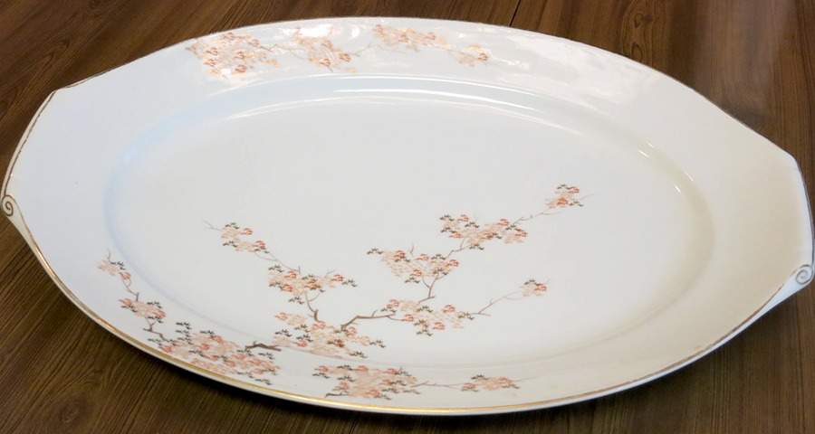 FUK24 12" Oval Serving Platter by Fukagawa-1