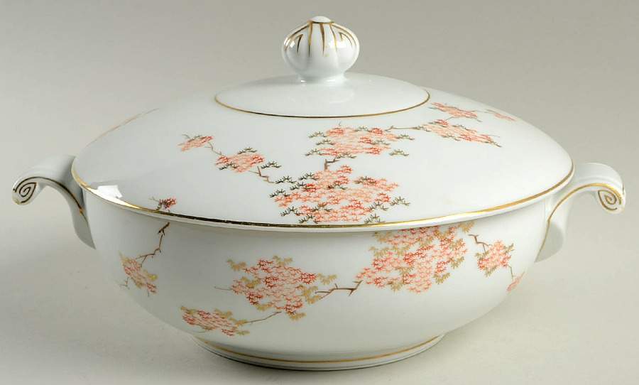FUK24 Round Covered Vegetable by Fukagawa-1
