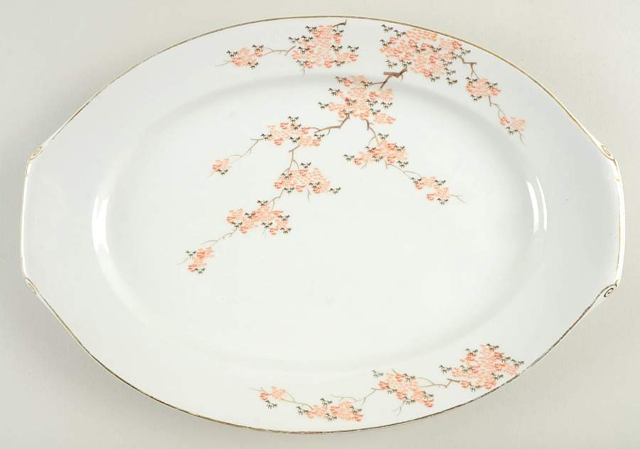 FUK24 16" Oval Serving Platter by Fukagawa-1