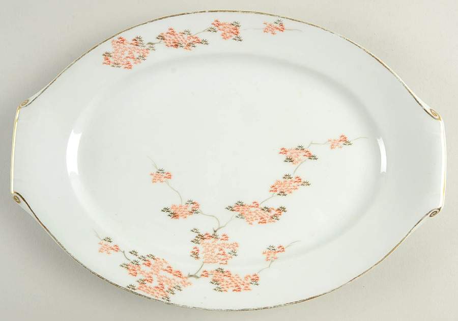 FUK24 13" Oval Serving Platter by Fukagawa-1