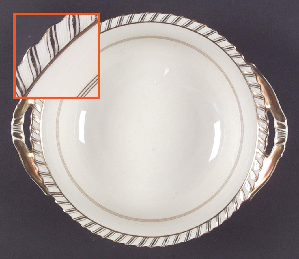 Baronial Cream Center 9" Round Vegetable Bowl by Franconia-Krautheim & Adelburg-1