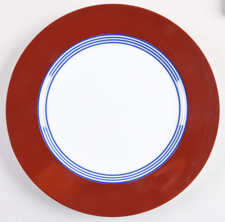 Circa Blue & Cinnabar Dinner Plate by Fitz and Floyd-1