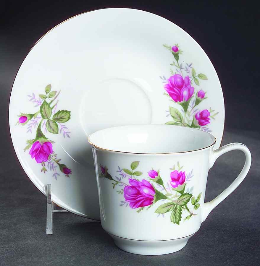 FCC159 Footed Cup & Saucer Set by Fine China of China-1