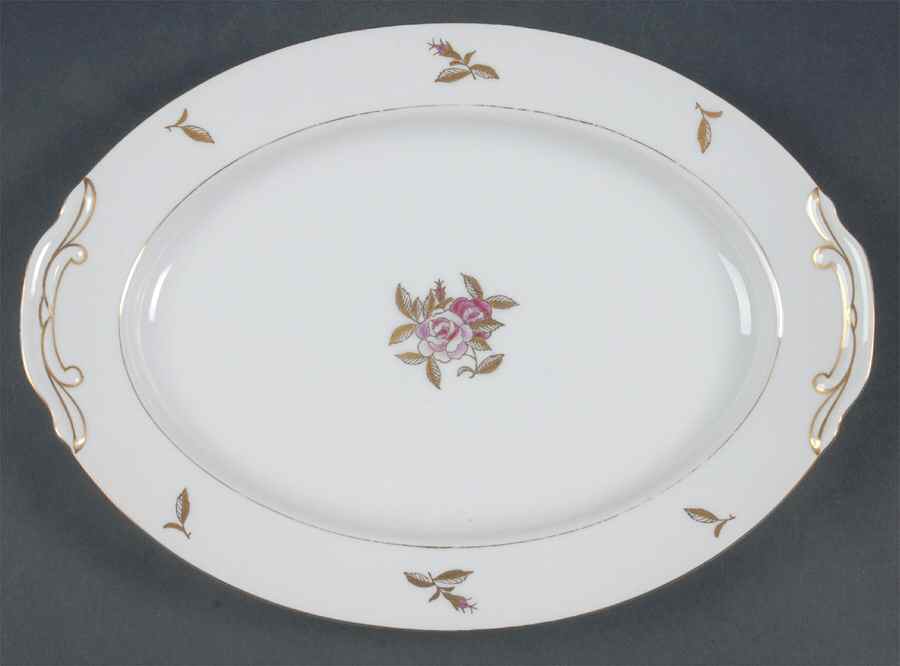538 12" Oval Serving Platter by Fukagawa-1