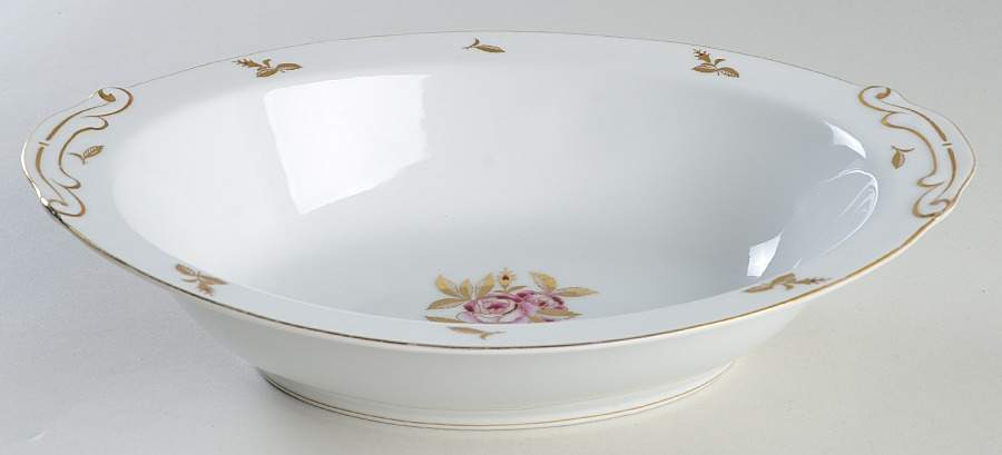 538 10" Oval Vegetable Bowl by Fukagawa-1