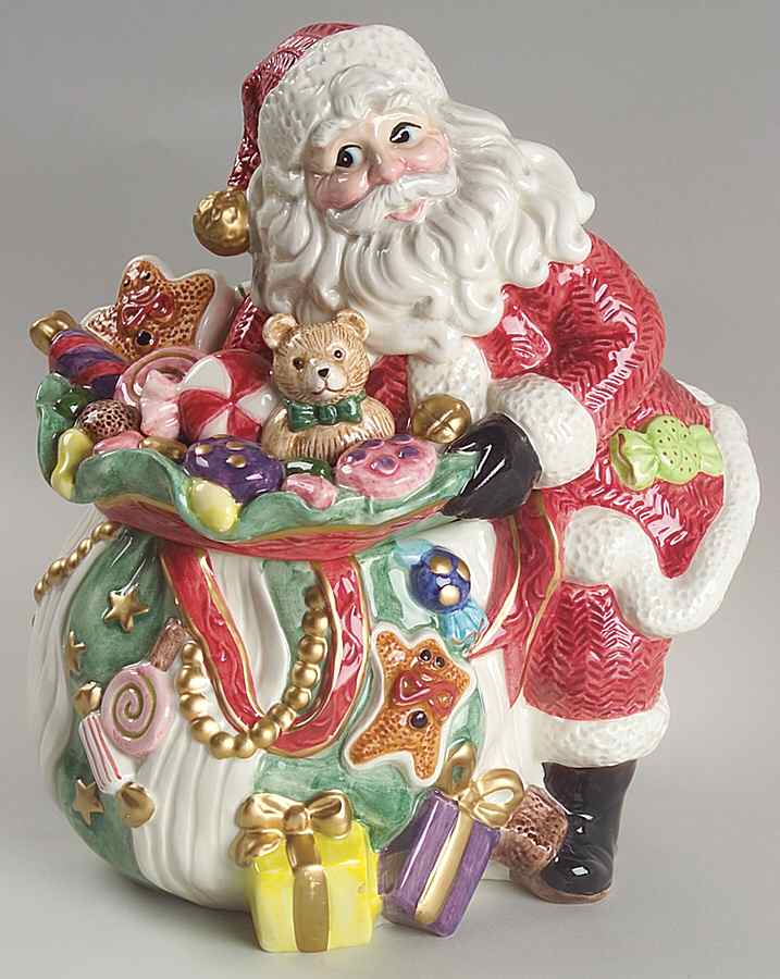 Sugar Plum Christmas Candy Box & Lid by Fitz and Floyd-1