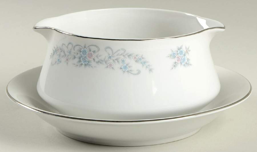 FST1 Gravy Boat with Attached Underplate by First China (Japan)-1