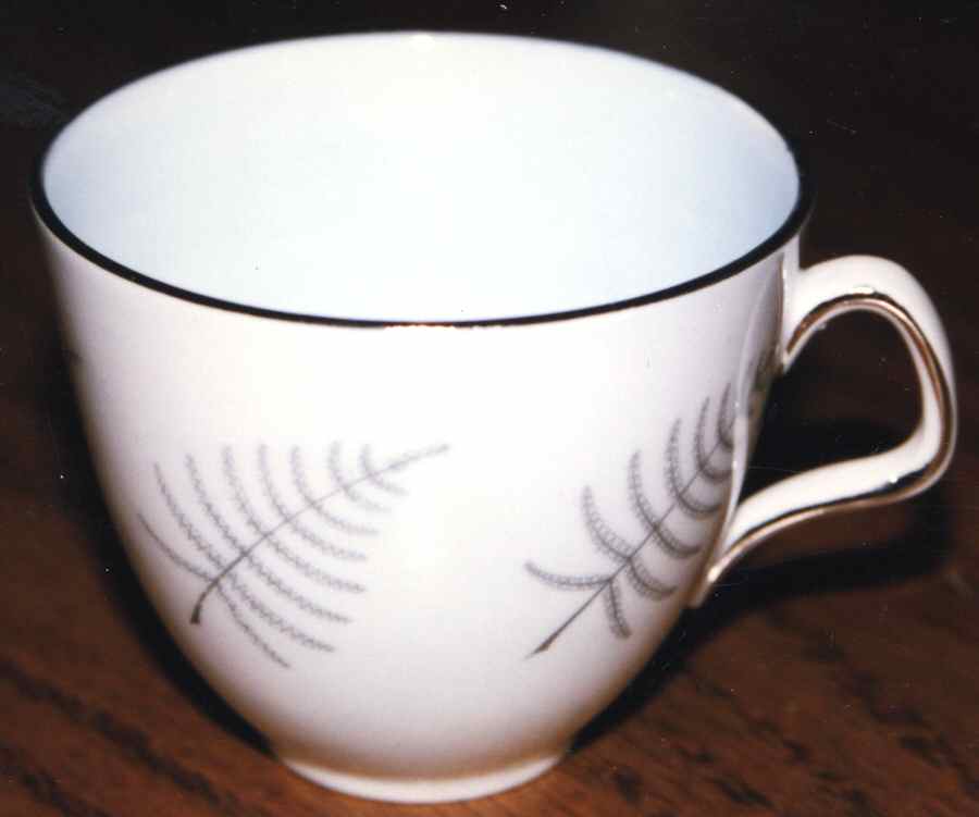 Fern Light Blue Flat Cup by Foley-1