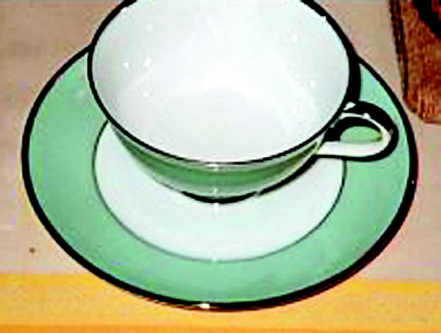 02303 Footed Cup & Saucer Set by Furstenberg-1