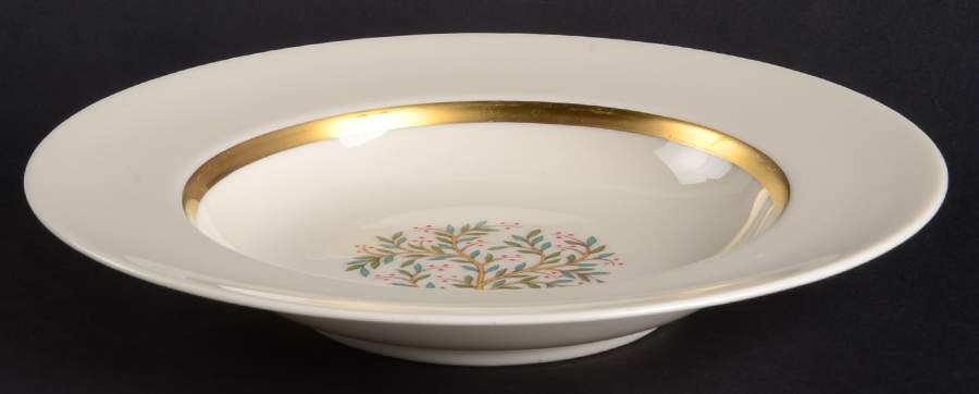 Fremont (Gold Trim) Rim Soup Bowl by Franciscan-1