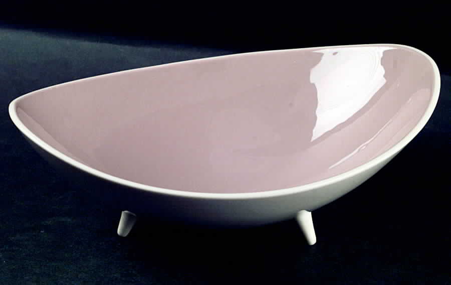 Contours Warm Beige (No Decal) Shallow Oval Bowl by Franciscan-1