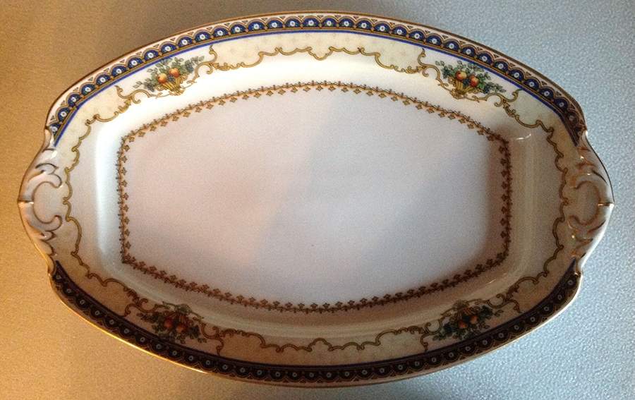 FUR47 10" Oval Serving Platter by Furstenberg-1