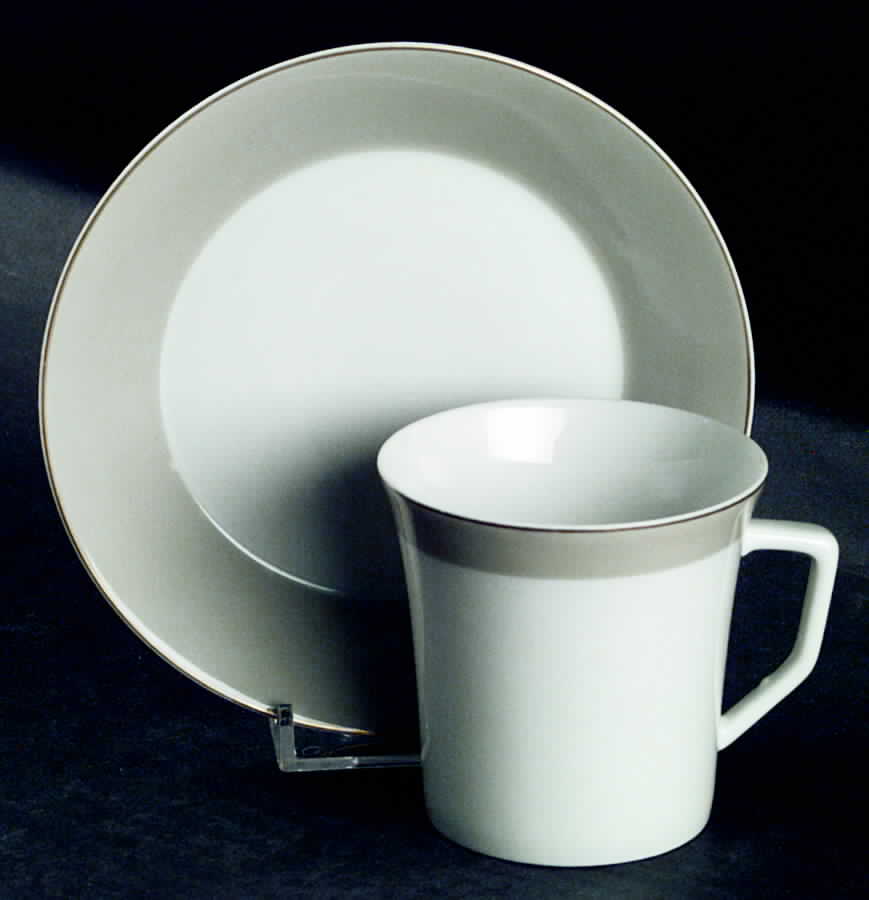 02612 Flat Cup & Saucer Set by Furstenberg-1