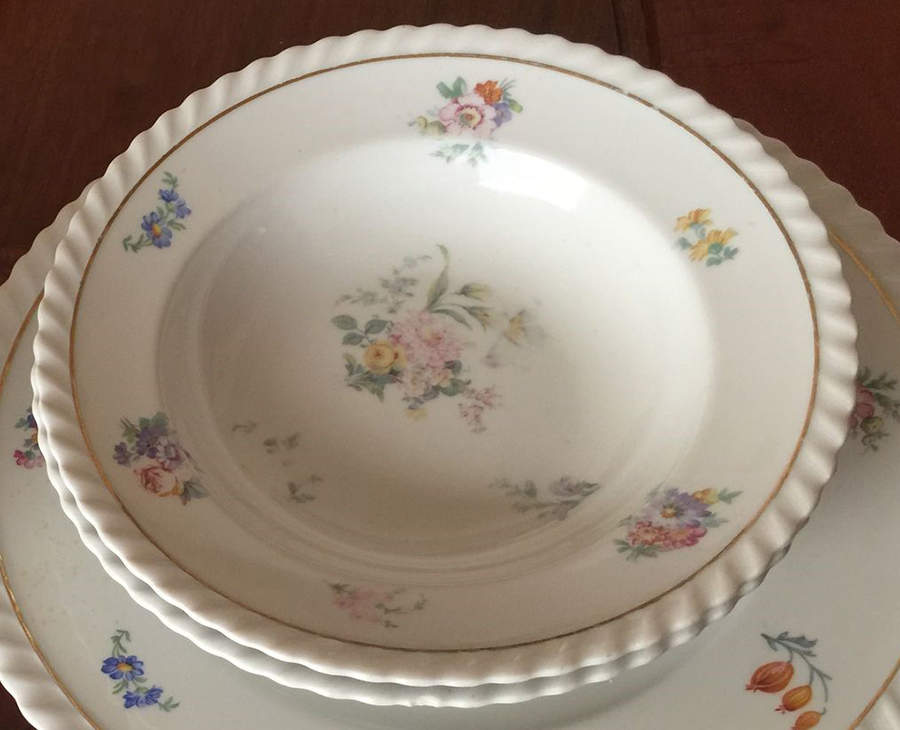 Meissen (Scalloped) Rim Soup Bowl by Franconia-Krautheim & Adelburg-1