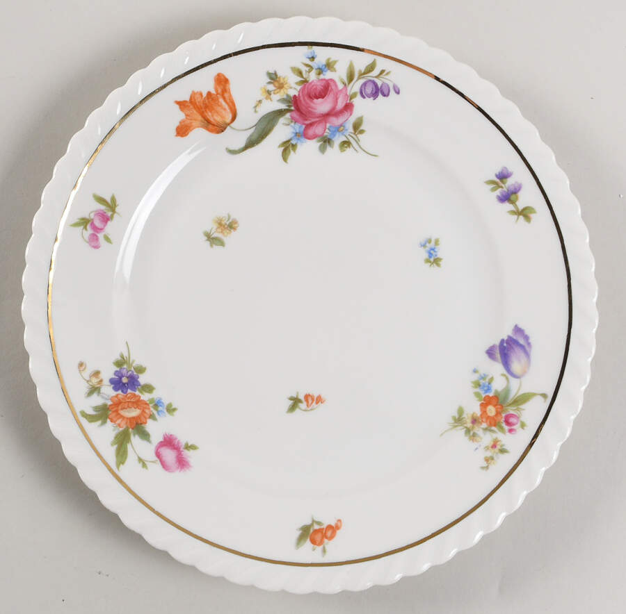 Meissen (Scalloped) Salad Plate by Franconia-Krautheim & Adelburg-1