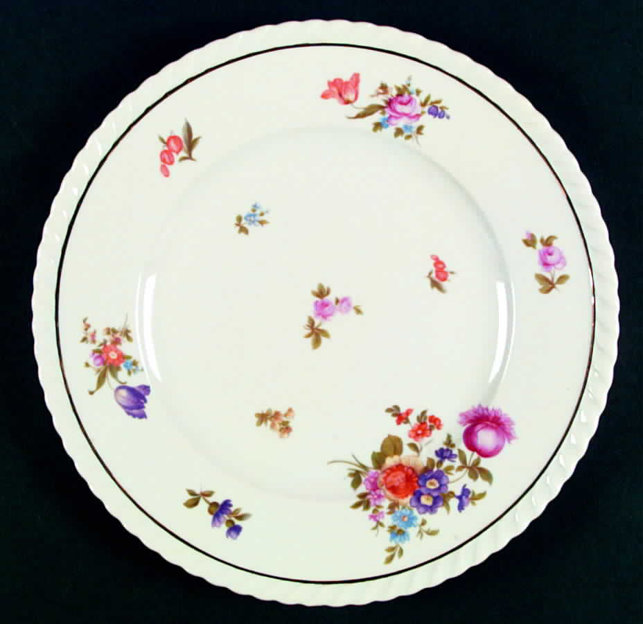 Meissen (Scalloped) Dinner Plate by Franconia-Krautheim & Adelburg-1