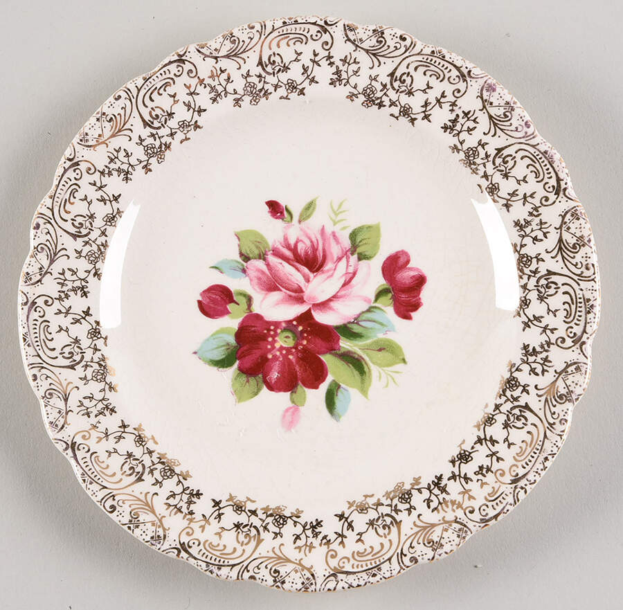 Aristocrat (Scalloped Edge, Smooth Rim) Bread & Butter Plate by Fairbanks Ward-1